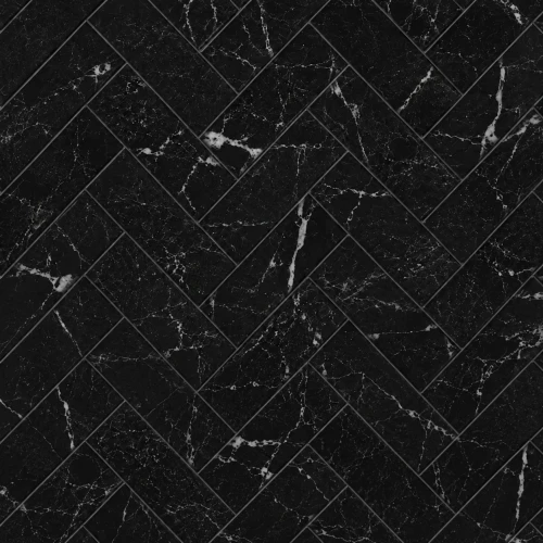 Handvorm Carrara zwart 7,5x30